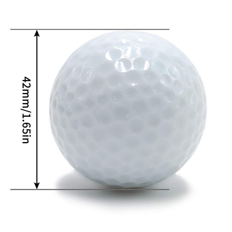 THIODOON Glow in The Dark Golf Balls, Night Golf, Indoor/Outdoor Play, Gifting, 3 Pack, Red, Green, White, 1.65 Inches - Image 3